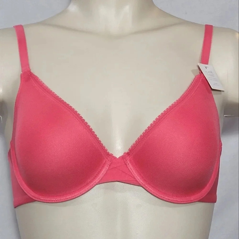 32D On Gossamer Mesh Convertible T-Shirt UW Bra Vermillion Coral‎ NWT